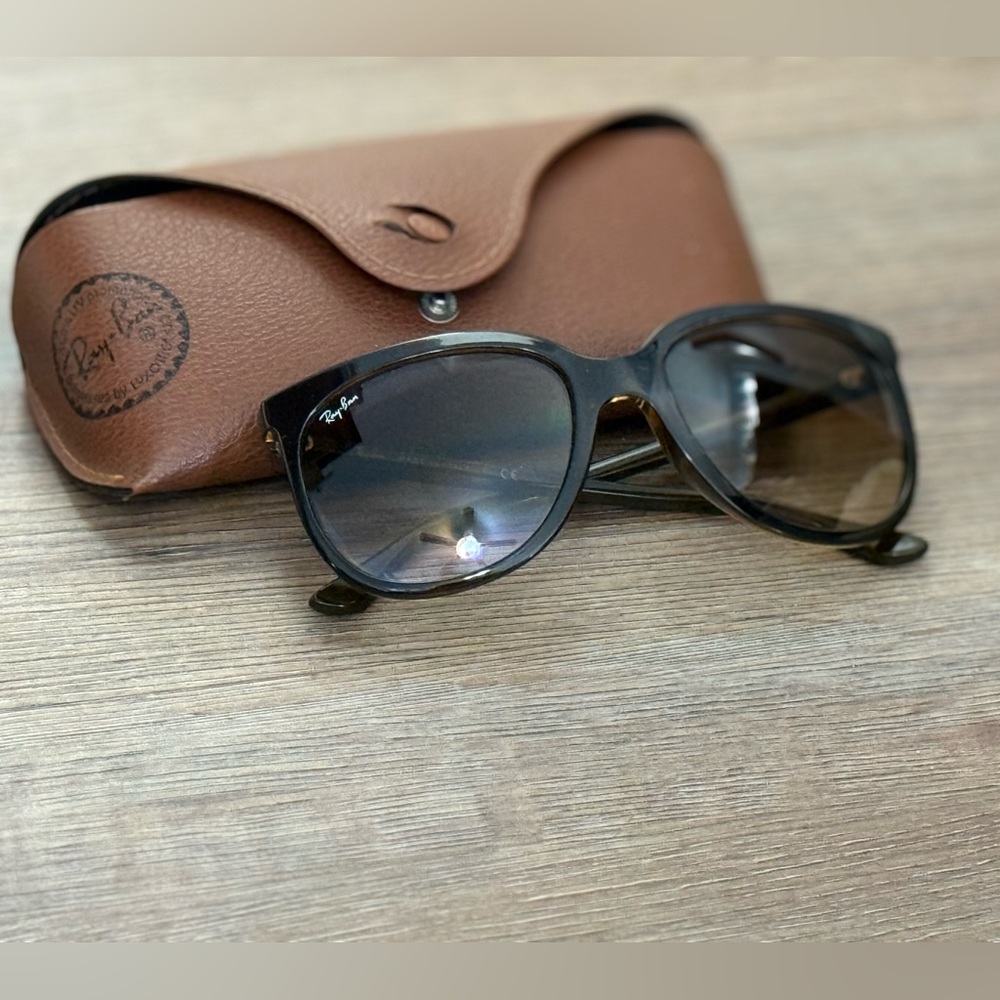 Ray-Ban Black Sunglasses with Brown Case